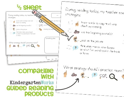 guided reading strategy checklist {printable} - KindergartenWorks