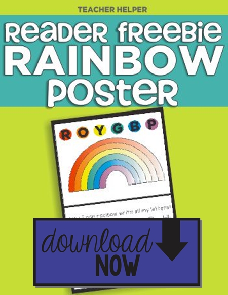 with starting font dot handwriting Rainbow Poster Handwriting Modeling Printable {Freebie