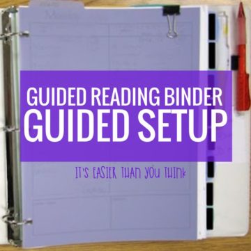 I wish I'd read this - How to set up a guided reading binder the easy way when I started teaching