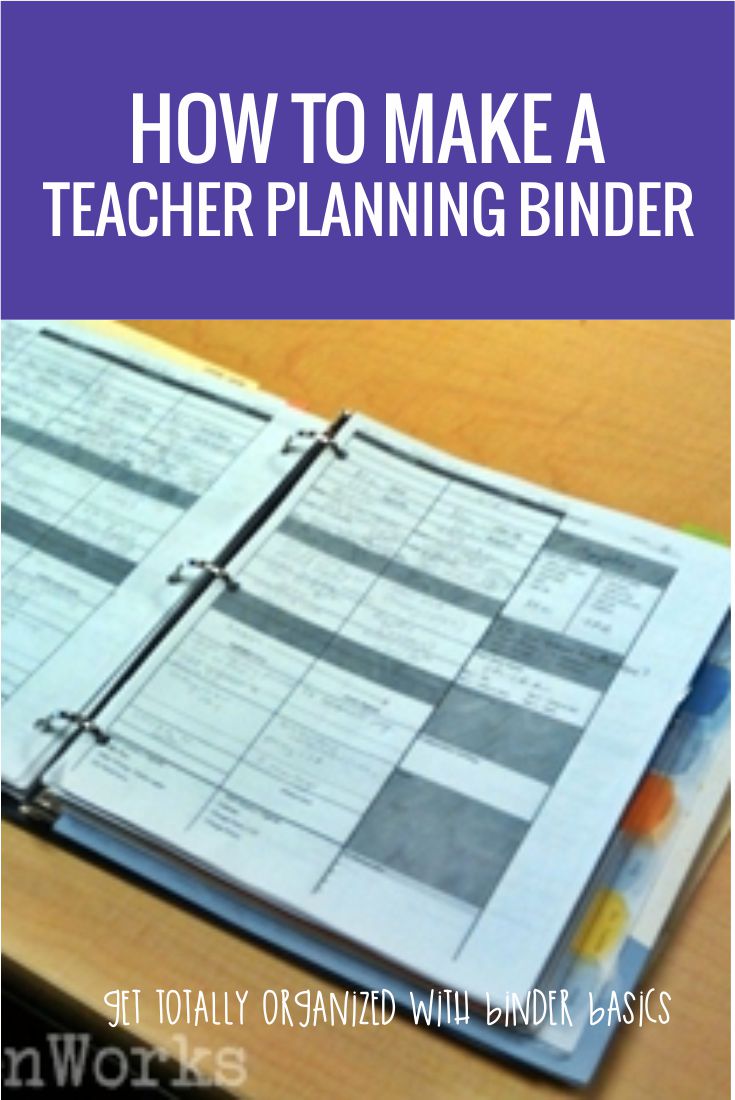 How to make a teacher planning binder - Finally a smart way to do lesson planning all in one place