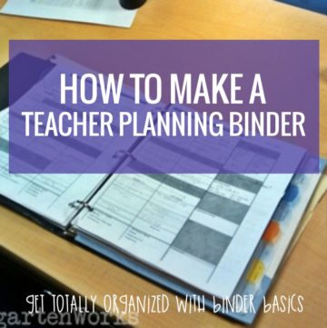 How to make a teacher planning binder - I can totally make one of these