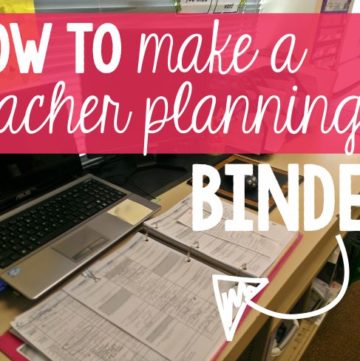 Teacher Organization Tips - Planning Binder KindergartenWorks