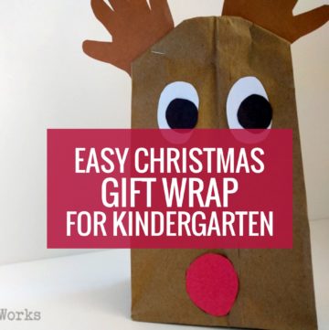 How to Wrap Chistmas presents in kindergarten - Christmas gift wrap
