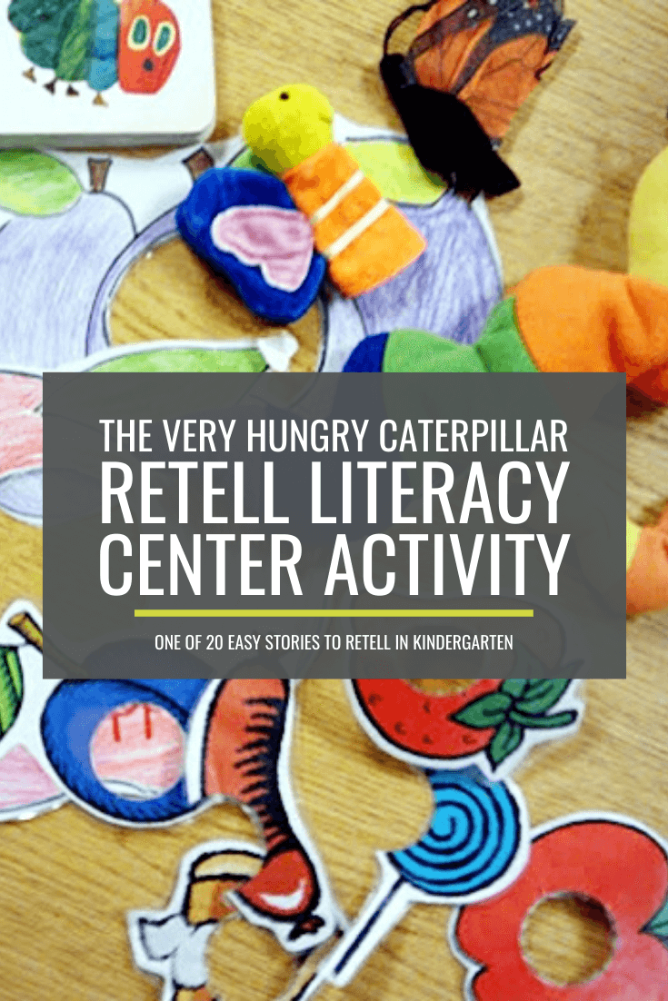 The Very Hungry Caterpillar Retell Literacy Center Activity