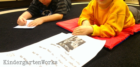 How to make a big book literacy center - I love that kids can read anywhere. They love to read big books on the floor