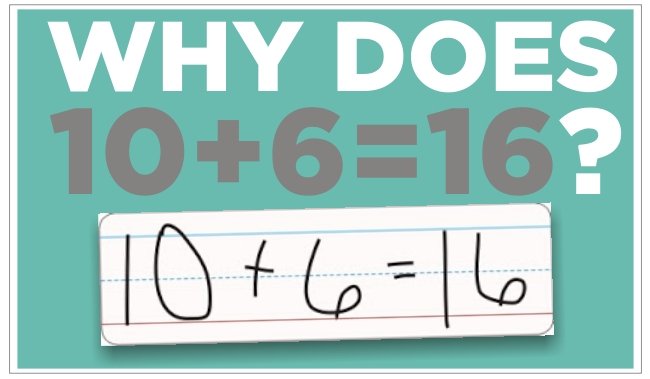 Why does 10+6=16?