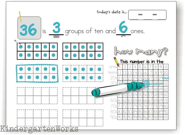 calendar time binders - teaching common core standards whole group