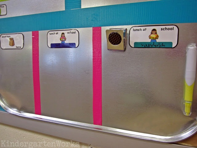 KindergartenWorks :: brightly colored, fully functional {how to make an everything board}