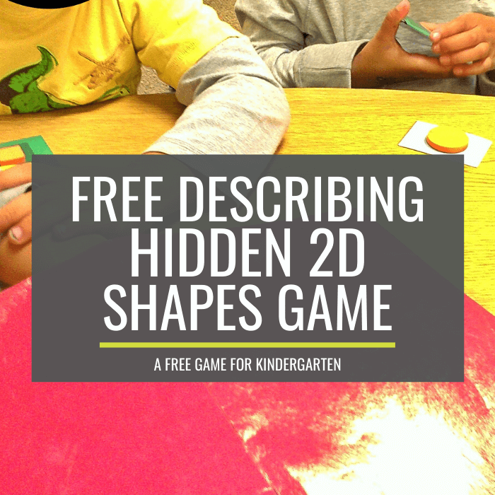 Free Describing Hidden 2D Shapes Game for Kindergarten