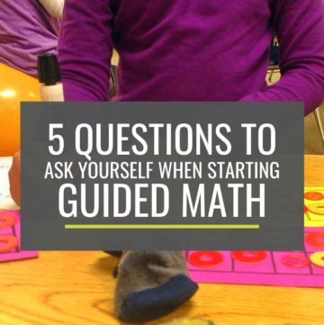 How to get started with guided math for kindergarten