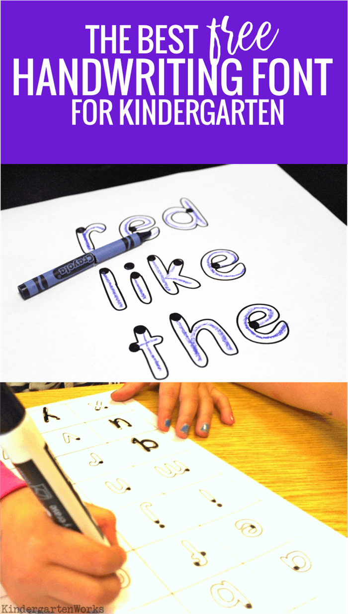 The Best Free Handwriting Font for Kindergarten