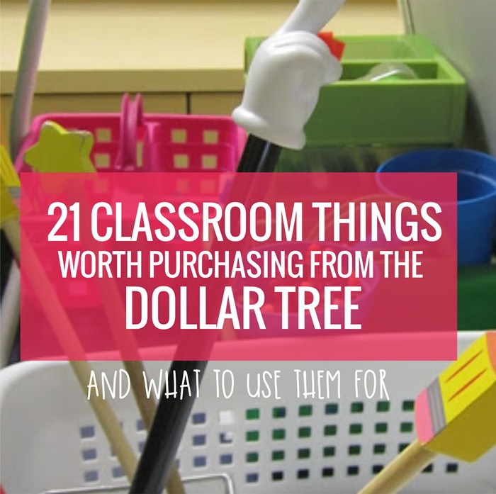 21 Classroom Things Worth Purchasing From the Dollar Tree - I am using some of these!