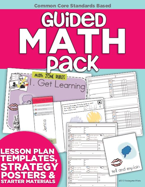 Guided Math Pack Kindergarten