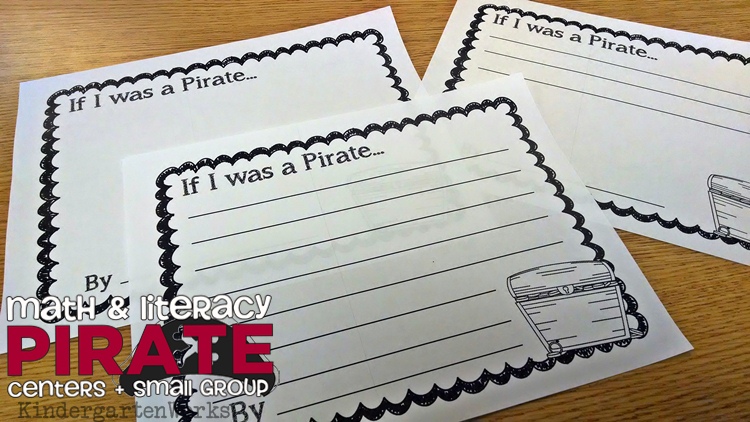 Kindergarten Pirate Unit - Reading, Writing and Math