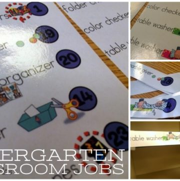 KindergartenWorks :: Classroom Jobs for Kindergarten {Free Printable}