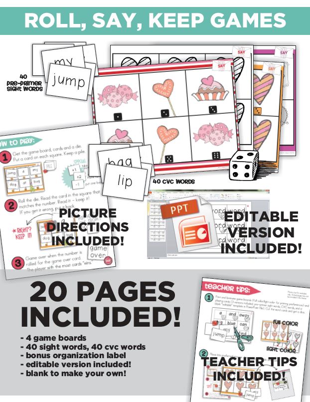Sweet Valentine Math And Literacy Centers And Small Group Materials 