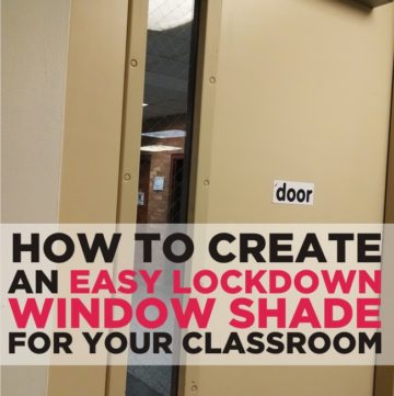 Easy How to Make a Lockdown Shade for Your Classroom - KindergartenWorks