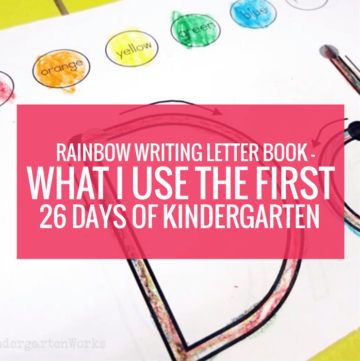 Rainbow Writing Letter Book