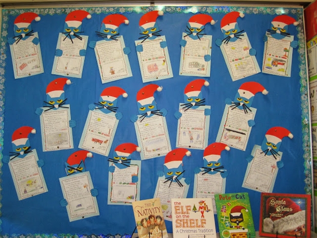 73 Cool Pete the Cat Freebies and Teaching Resources :: KindergartenWorks - Pete Saves Christmas Craftivity