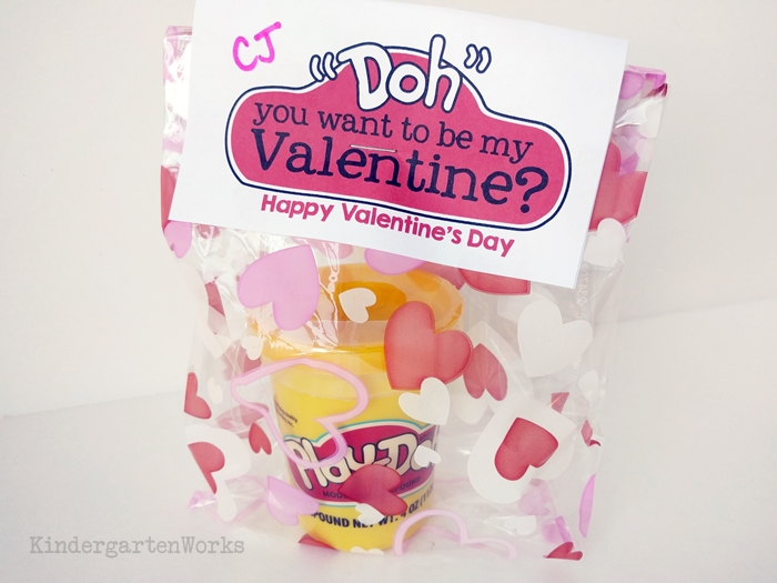 Valentine gift idea - Doh you want to be my Valentine