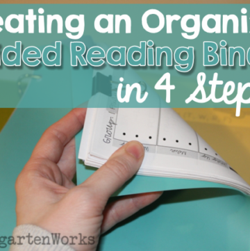 Creating an Organized Guided Reading Binder - 4 Steps