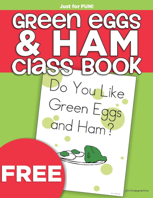 Green Eggs And Ham Class Book Freebie Printable KindergartenWorks