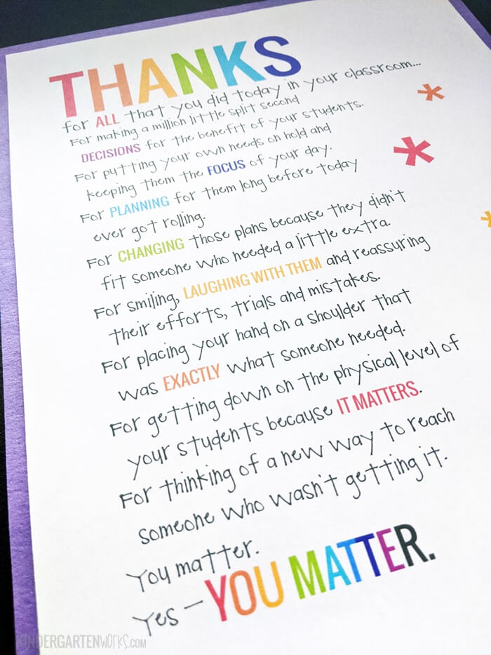 If You Didn T Hear This From Anyone Today Teacher Appreciation Poem Kindergartenworks If You Didn T Hear This From Anyone Today Teacher Appreciation Poem Kindergartenworks
