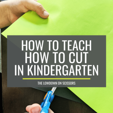 teach how to cut with scissors in kindergarten - KindergartenWorks