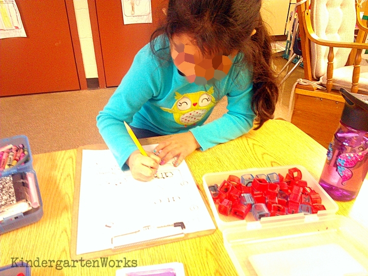 ABC Center - See, Stamp, Write and Explore - KindergartenWorks