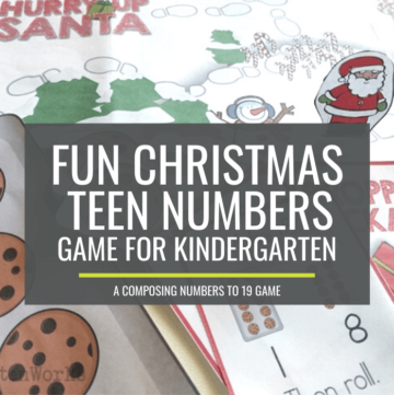 Such a perfect Composing and Decomposing Numbers 11 to 19 Christmas Game