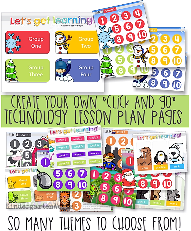 13 Easy to Use K-2 Simple Computer Lesson Plan Templates: KindergartenWorks