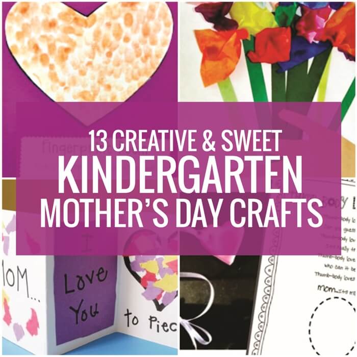 13 Easy Kindergarten Mother's Day Crafts