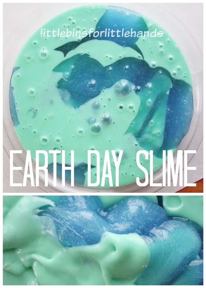 18 Last Minute Earth Day Ideas How to Make Earth Day Slime - KindergartenWorks
