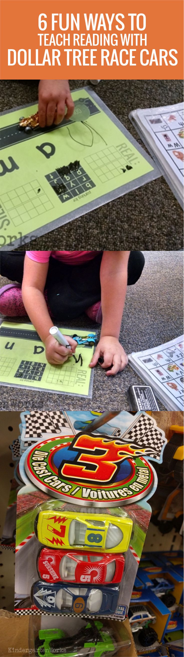 6 Fun Ways to Teach Reading With Toy Race Cars
