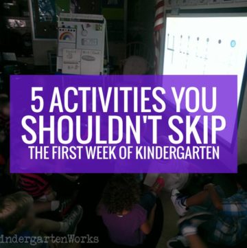 5 Activities You Shouldn't Skip the First Week of Kindergarten - this makes sense
