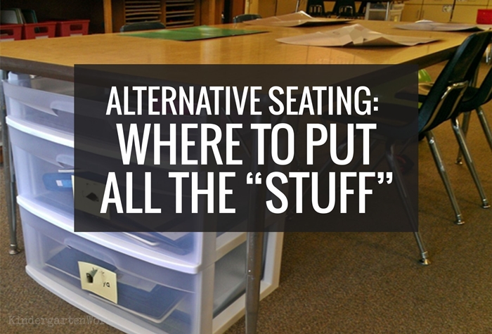 Alternative Seating Setup: Where To Put All the "Stuff"