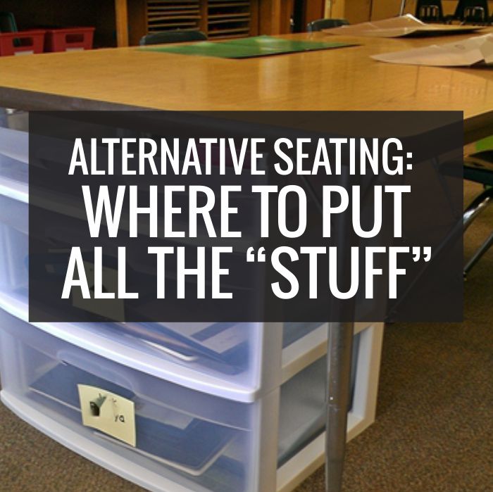 Alternative Seating: Where To Put All the “Stuff”