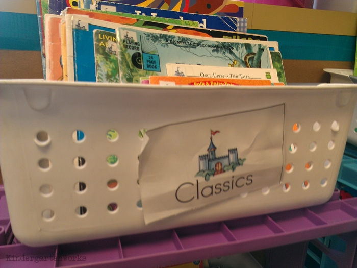 How to Easily Change Out Library Center Books - index card label