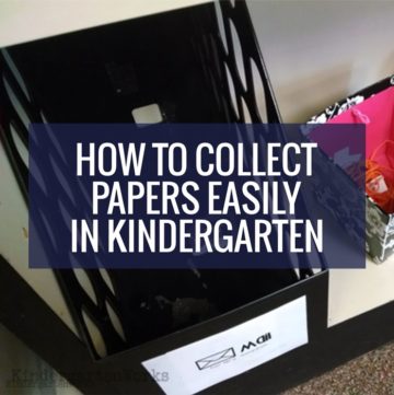 How to Collect Papers Easily in Kindergarten - this is super simple