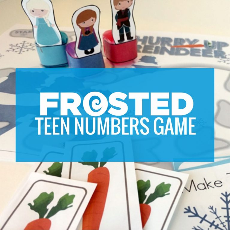 Frosted Frozen Compose Teen Numbers Game