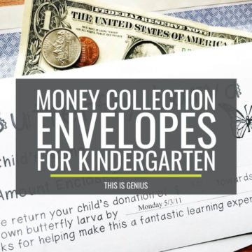 Money Collection Envelopes make it easy to collect money in Kindergarten