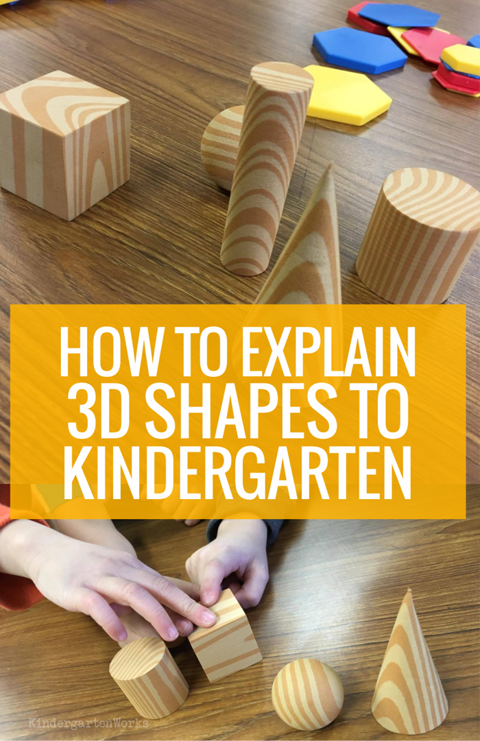 How to explain 3d shapes to kindergarten using 2D shapes