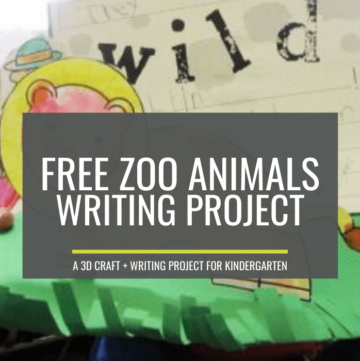Zoo Animals Writing Project for Kindergarten
