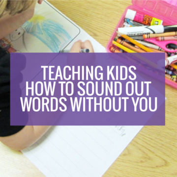 Teaching Kindergartners How to Sound Out Words Without You