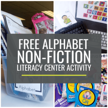 Alphabet Non-fiction Literacy Center Activity