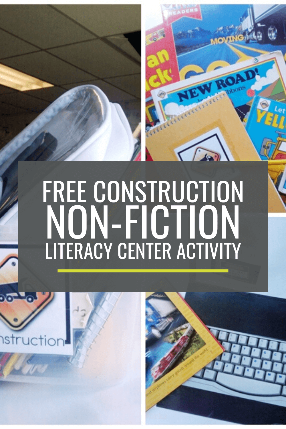 Construction Non-fiction Literacy Center Activity Set
