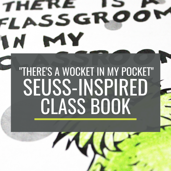 Dr. Seuss 'There's a Wocket' in My Pocket class book template