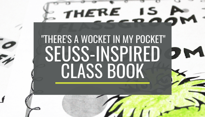 Free Dr. Seuss 'There's a Wocket in My Pocket' themed class book template