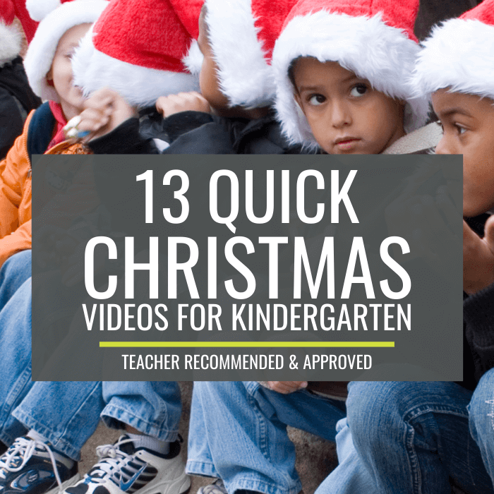 13 Quick Christmas Videos for Kindergarten
