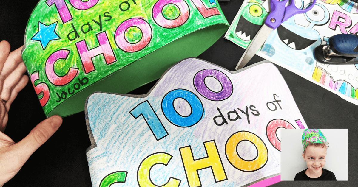 free-100th-day-of-school-headband-crowns-kindergartenworks